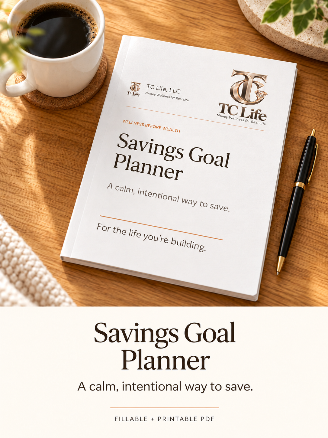TC Life Savings Goal Planner: a calm, intentional way to save.