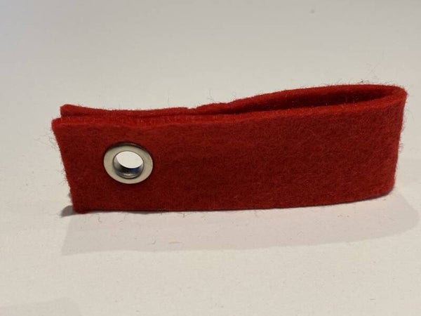 sleutelhanger RECHTHOEK dubbel- ROOD