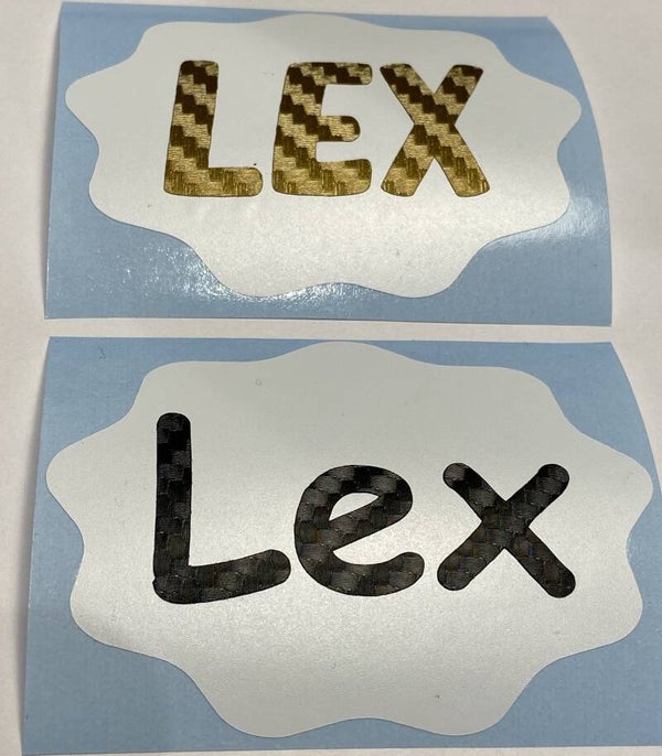 ETIKET vlek- twee formaten