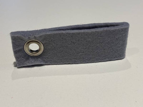 sleutelhanger RECHTHOEK dubbel- LICHT GRIJS