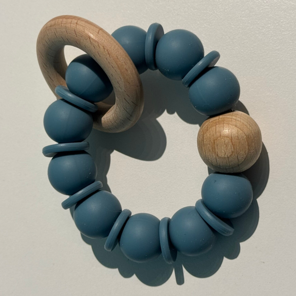 BIJTRING - newborn blauw