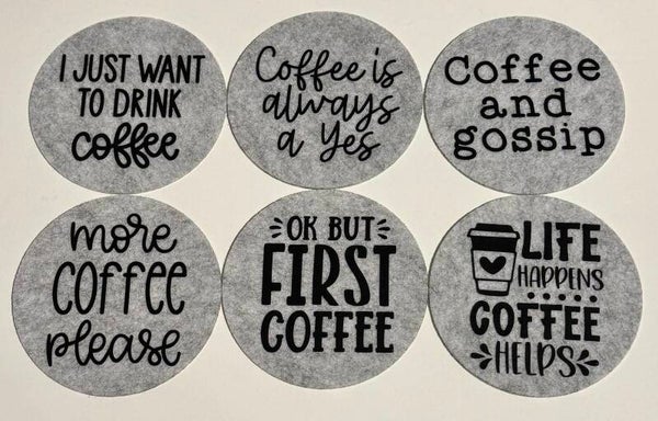 SET onderzetters - koffie