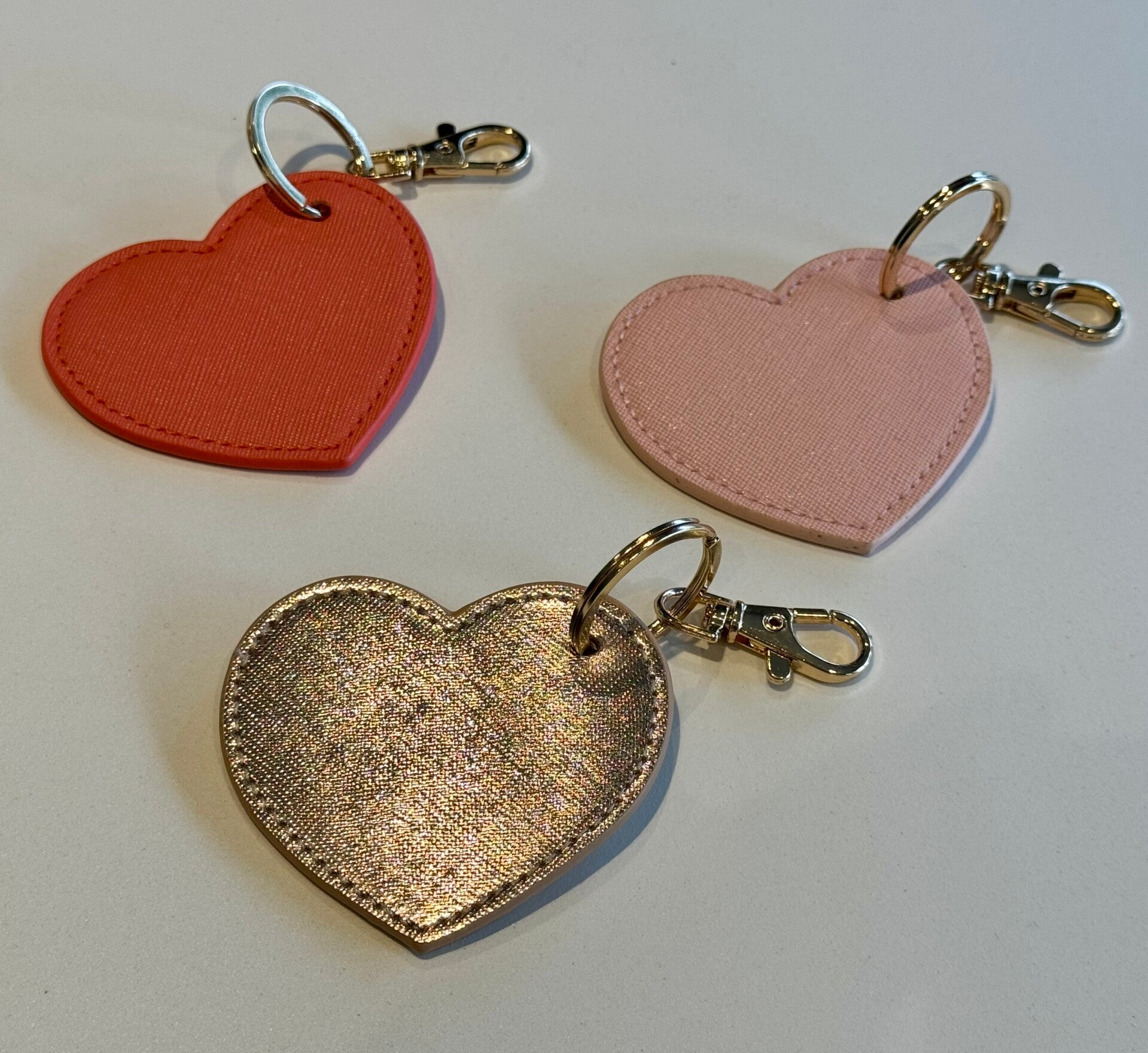 SLEUTELHANGER  Lederlook - hartje