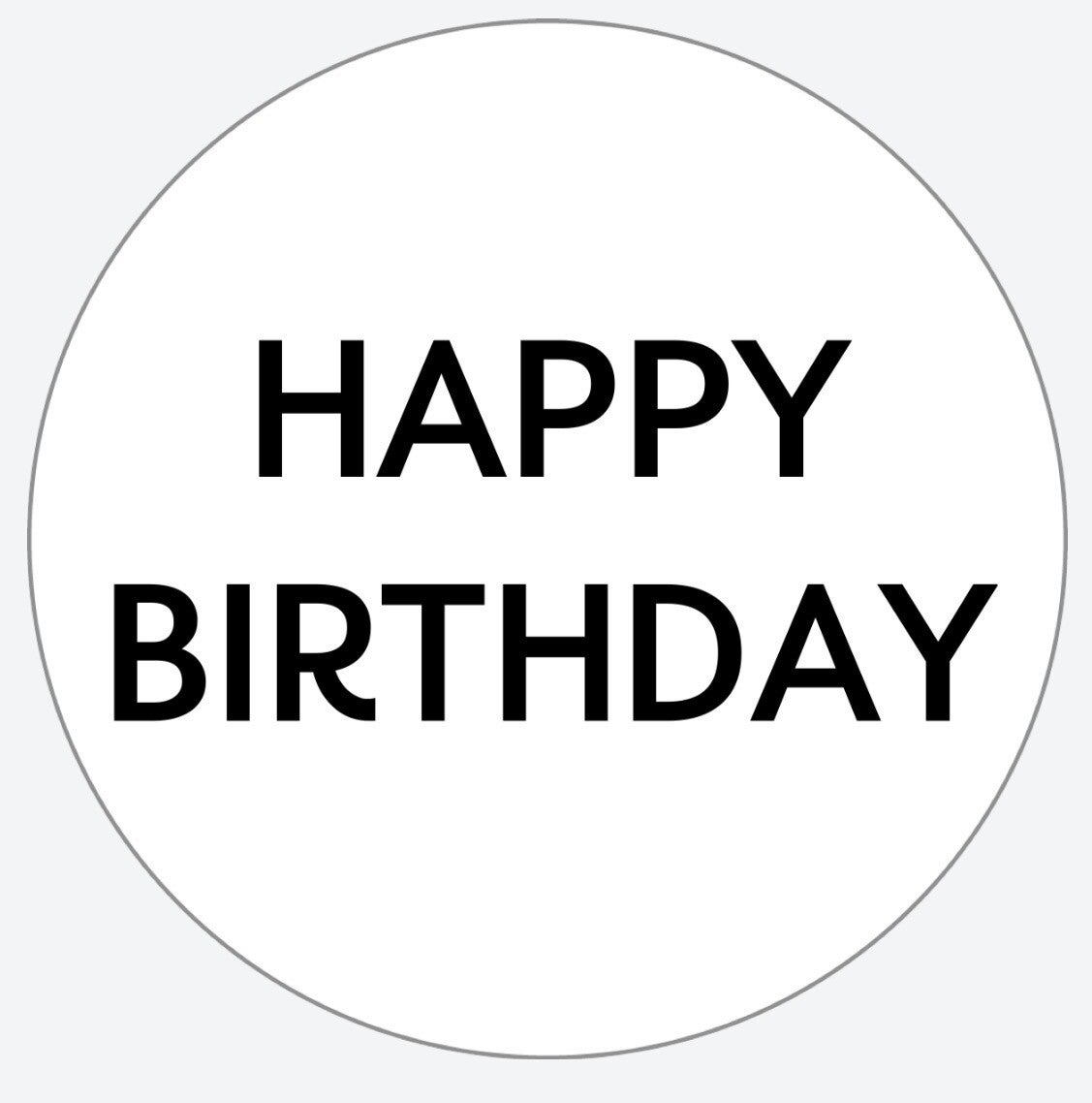 sticker - HAPPY BIRTHDAY