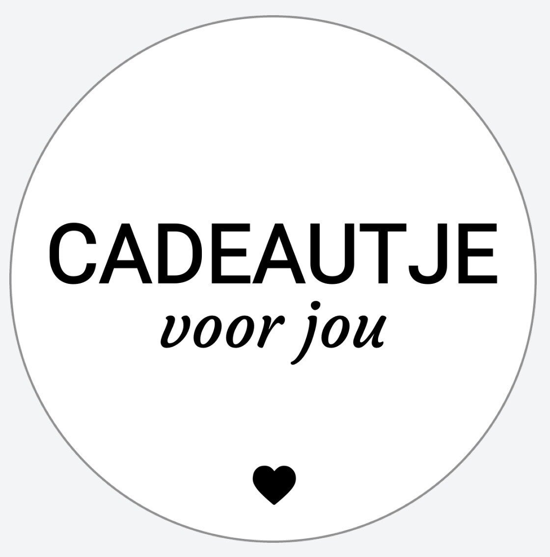 sticker - CADEAUTJE  VOOR JOU