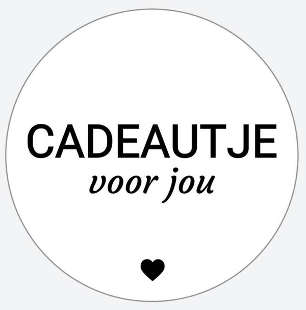 sticker - CADEAUTJE  VOOR JOU