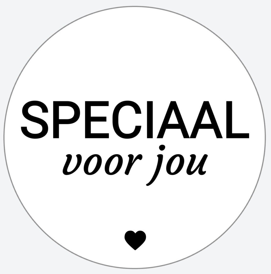 sticker - SPECIAAL VOOR JOU