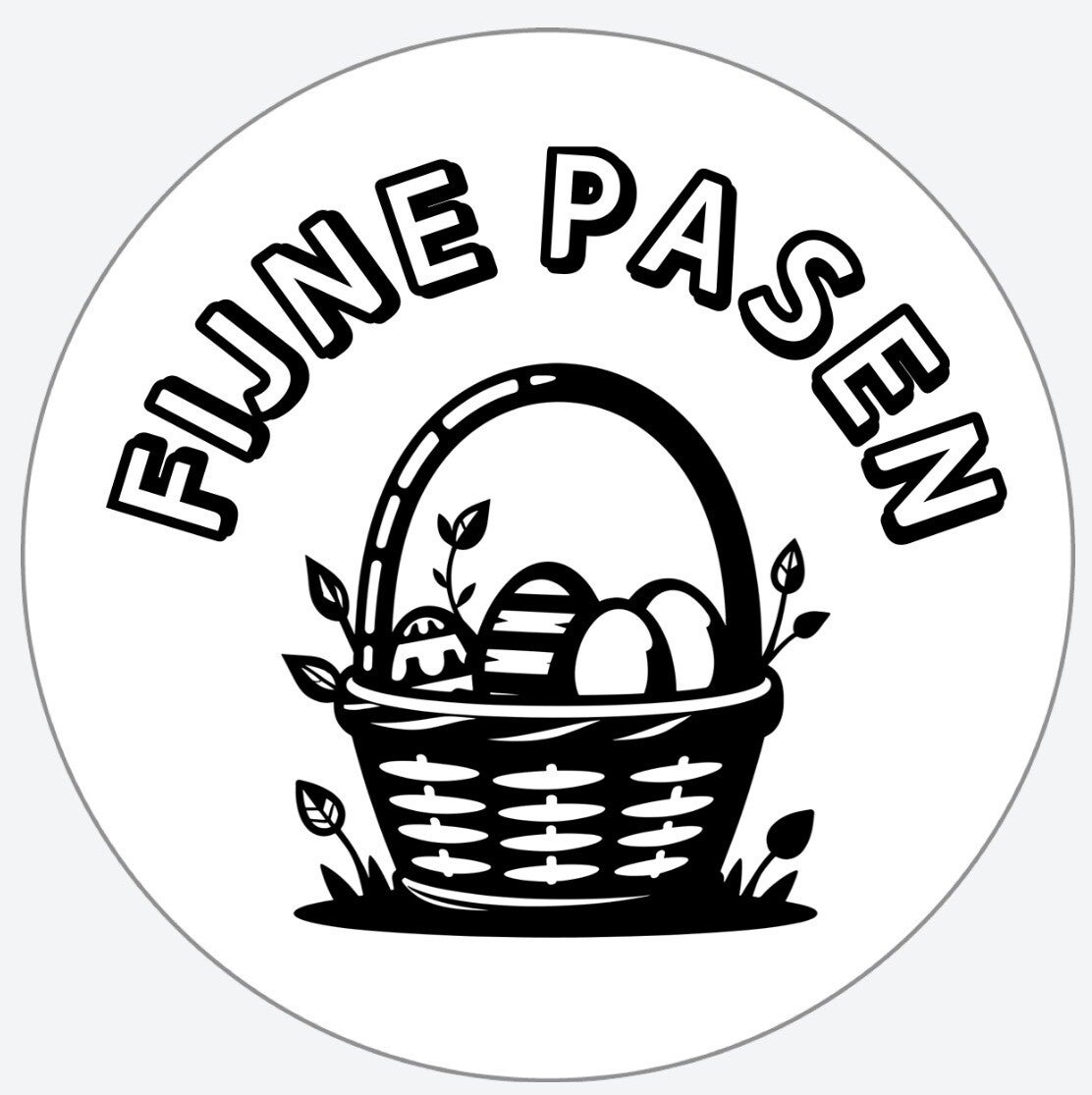 sticker - FIJNE PASEN