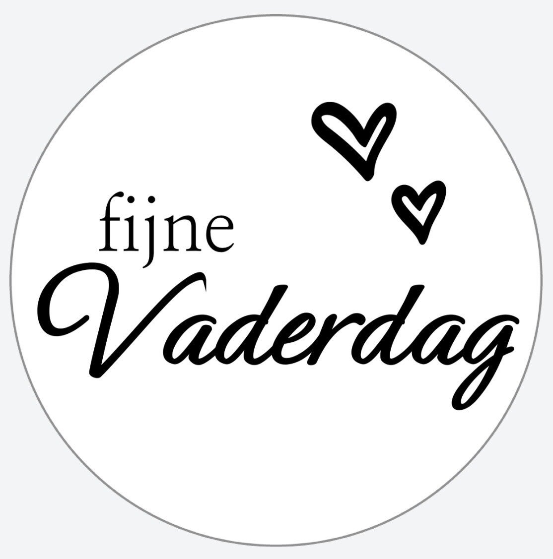 sticker - FIJNE VADERDAG
