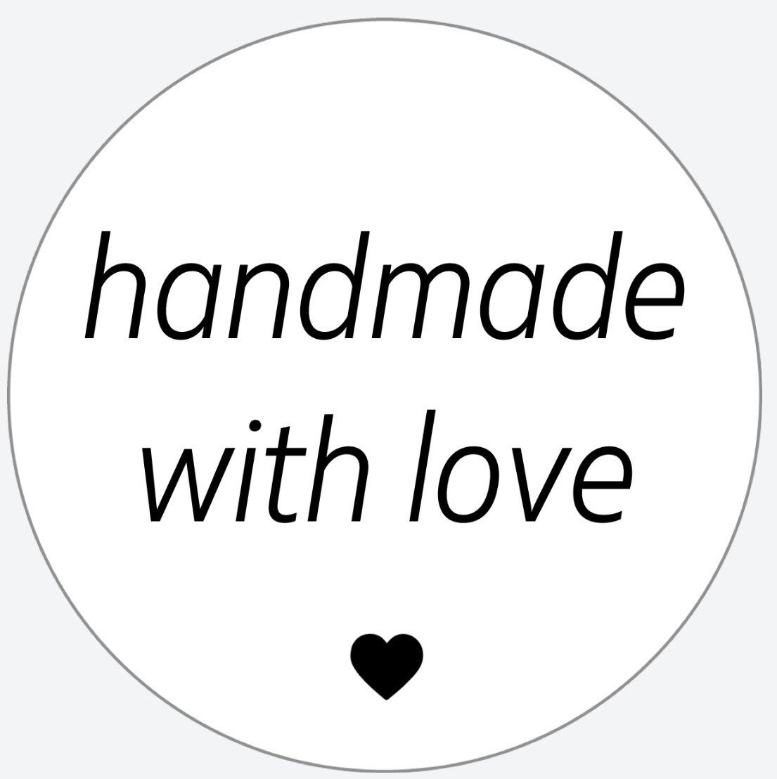 sticker - HANDMADE WITH LOVE