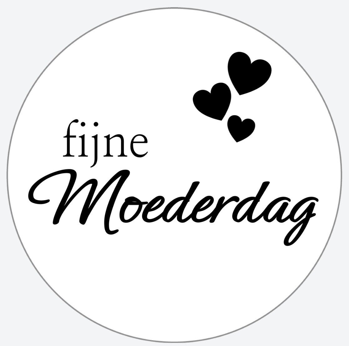 sticker - FIJNE MOEDERDAG