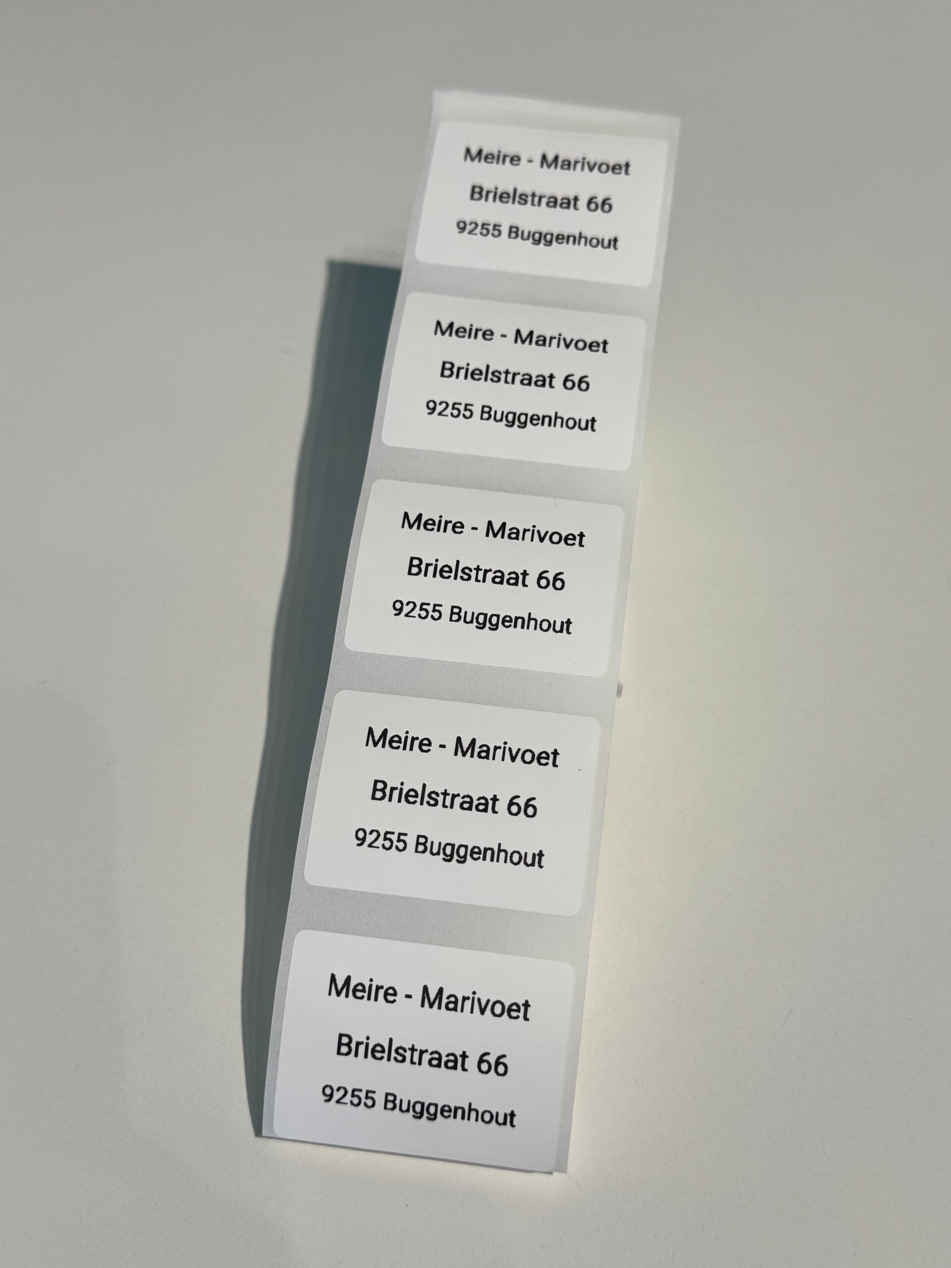 adresstickers - wit