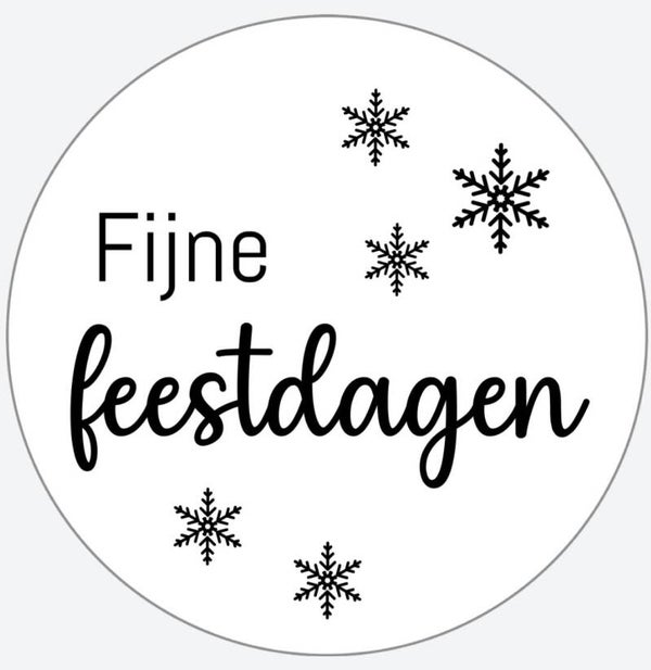 sticker - FIJNE FEESTDAGEN