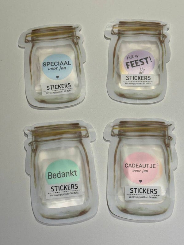 stickers - VERRASSINGSPAKKET 50 stuks