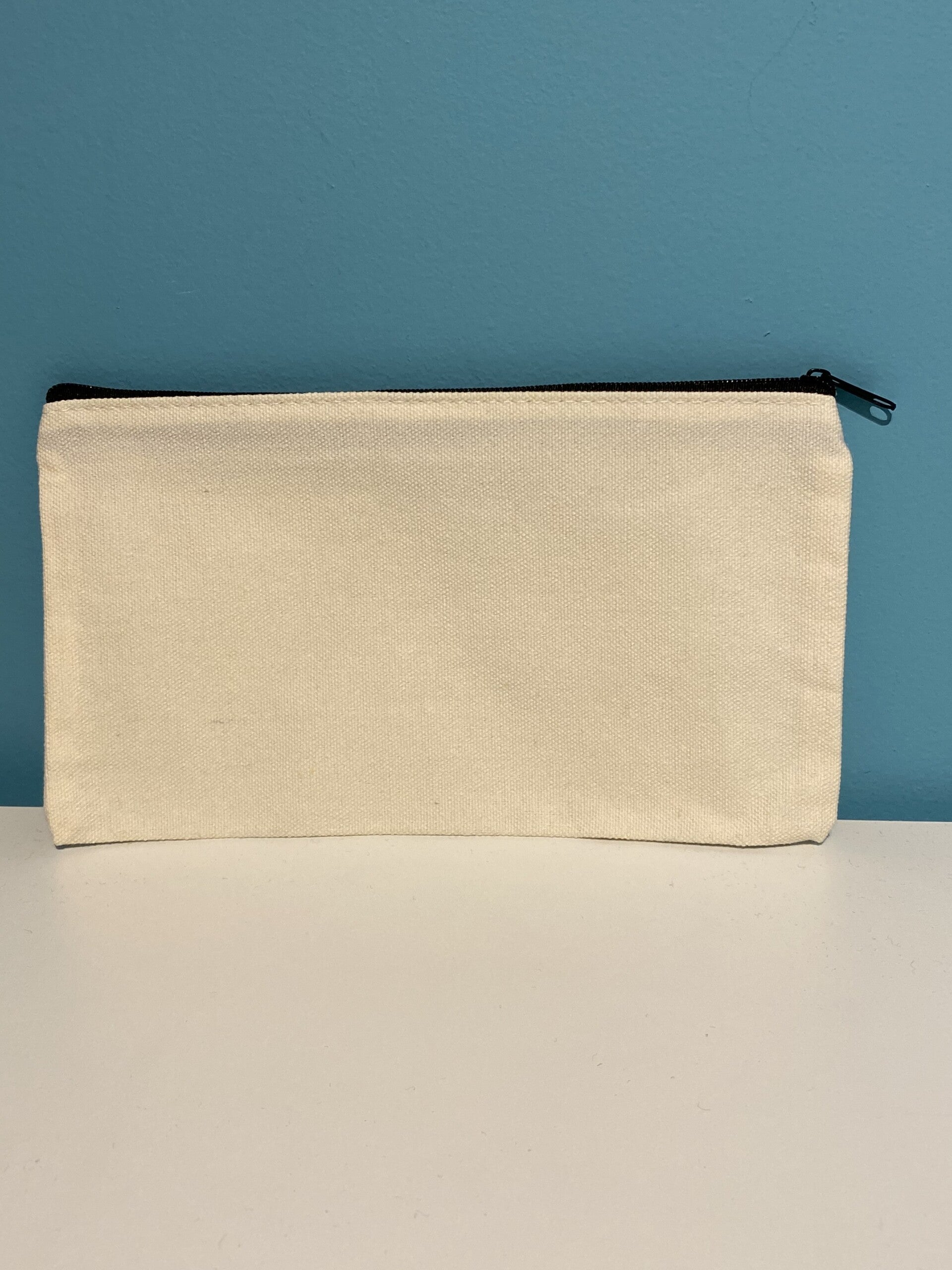 ecru zakje met rits - kies je bedrukking