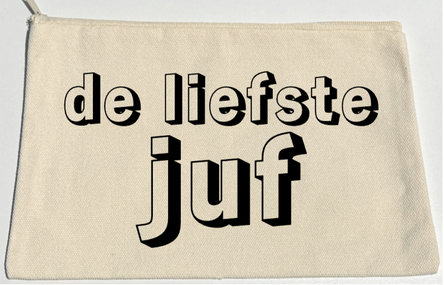 KNUTSELPAKKET RITSZAKJE - de liefste juf