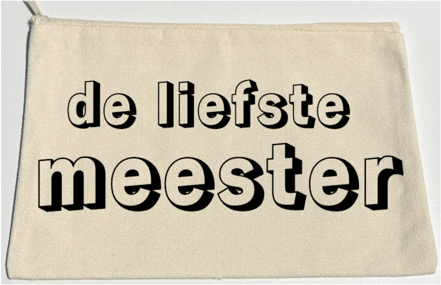 KNUTSELPAKKET RITSZAKJE - de liefste meester