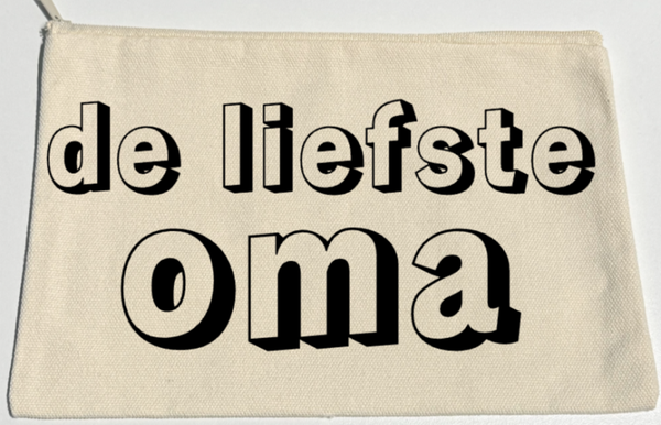 KNUTSELPAKKET RITSZAKJE - de liefste oma