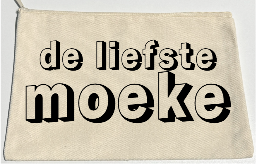 KNUTSELPAKKET RITSZAKJE - de liefste moeke
