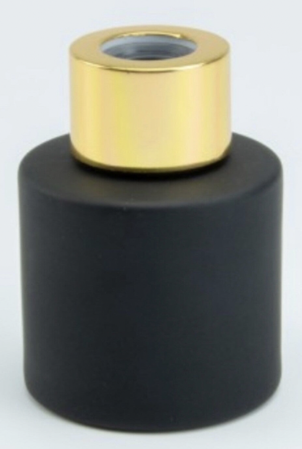 geurflesje met stokjes - ZWART