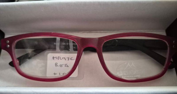 Mr97E +1.00 Red/Black Fashion Reading Glasses