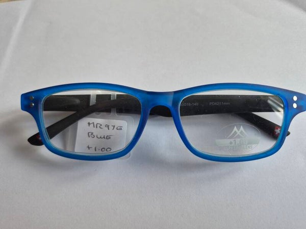 Jc 202 +100 Blue crystal ladies fashion Reading Glasses