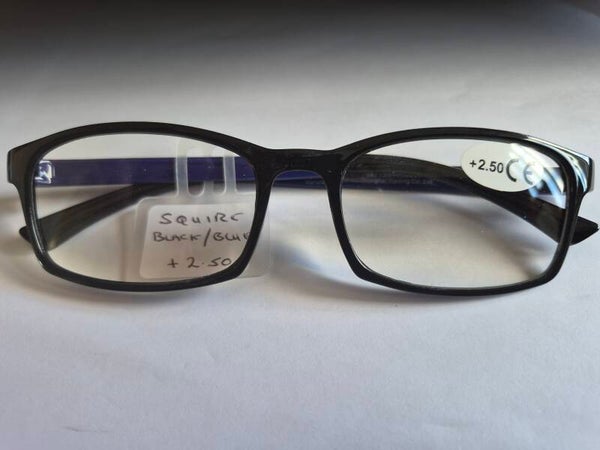 Squire +2.50 Gents Classic ..Black/ blue sides