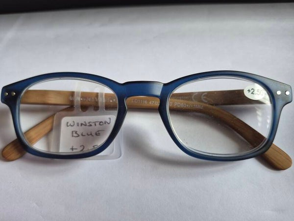 Winston +2.50 bluesoft quadra shaped Readers