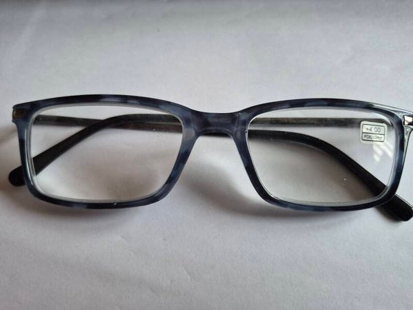 Power Buster  +4.00 Blue Mottled Reading Glassespowe
