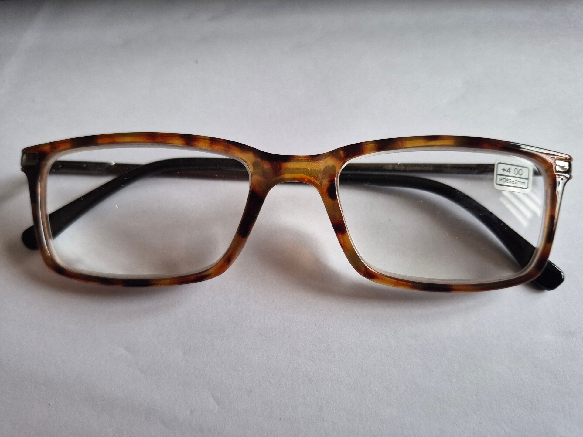 Power Buster  +4.00 Brown Mottled Reading Glassespowe