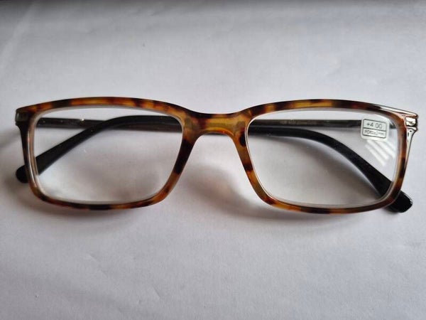 Power Buster  +4.00 Brown Mottled Reading Glassespowe