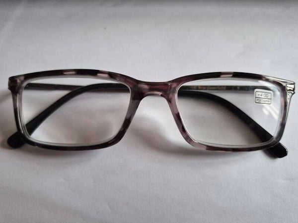 Power Buster  +4.00 Grey Mottled Reading Glassespowe