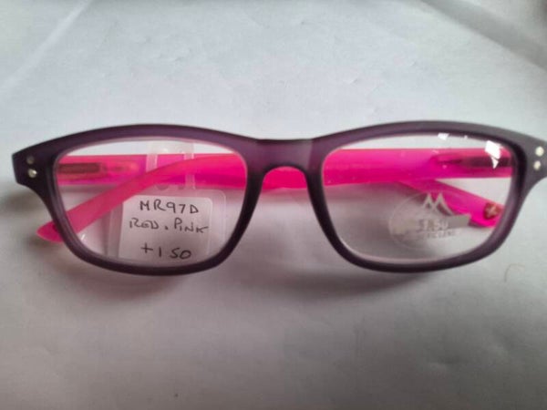 Mr97d +1.50 Purple/Pink Fashion Reading Glasses
