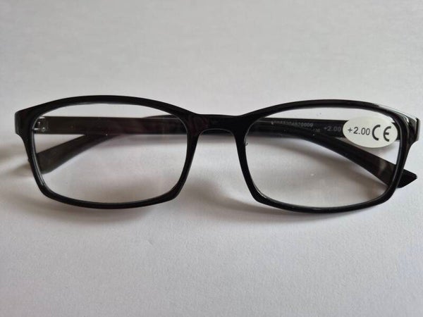 Squire +1.50 Gents All Black Reading Glasses