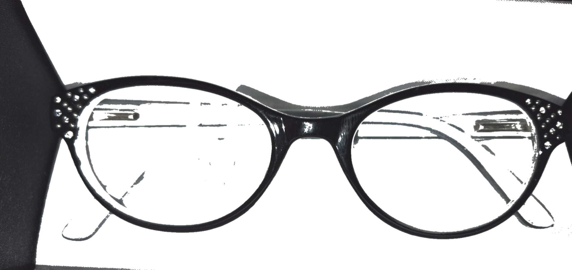 Astrid ladies +1.00 Black  Reading Glasses