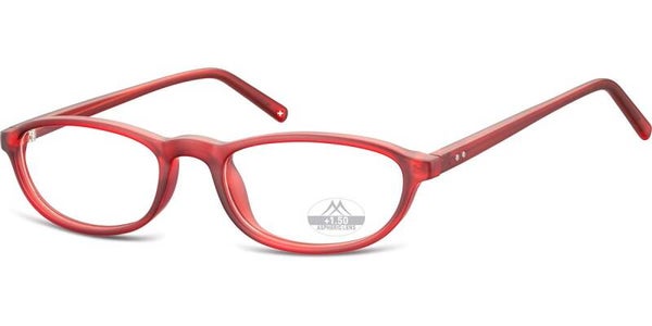 MR57D Fashionable Red Half-Eye Reading Glasses