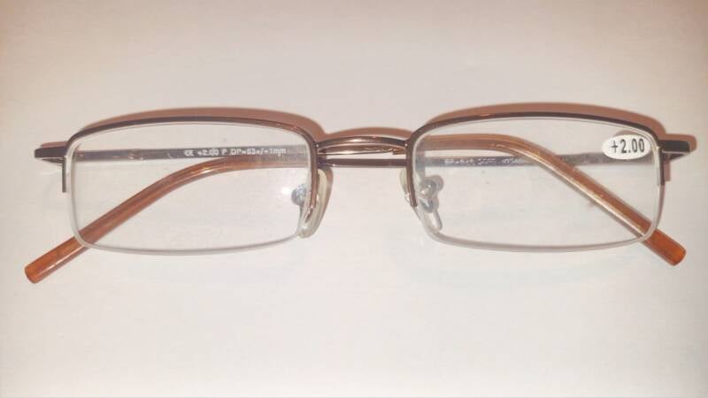 Closevision s BP524 : Classic Half frame steel Reading Glasses.