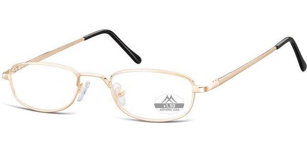 MR63 +2.50 Gold metal half eye fashion