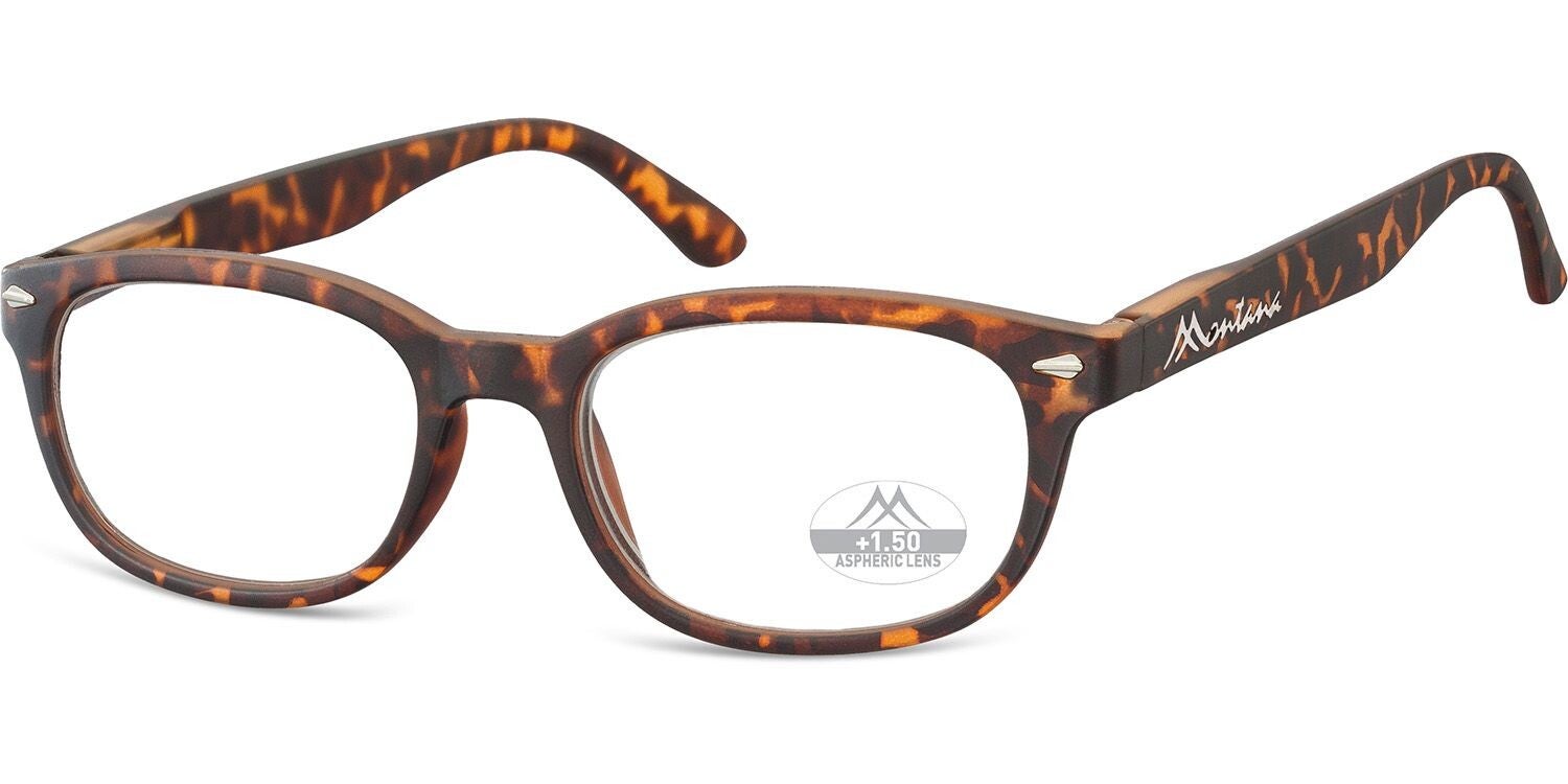 MR70a  +1.00 Tortoise soft quadra shaped Readers