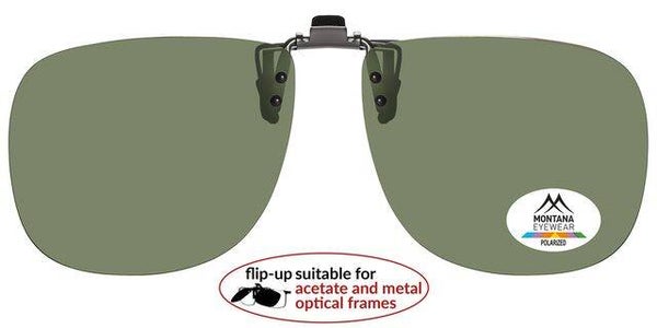 C7a. Green polarised clip-on for all frames