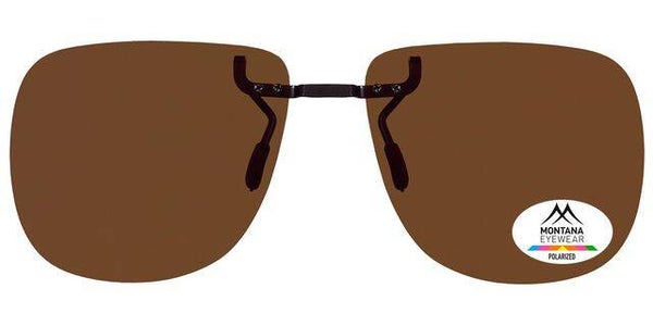 1972 Brown polarised clip-on for Prastic frames