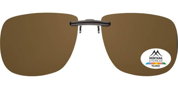 C12b Brown polarised clip-on for metal frames