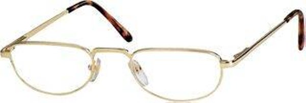 R8  +1.50 Traditional Gold half moon readers