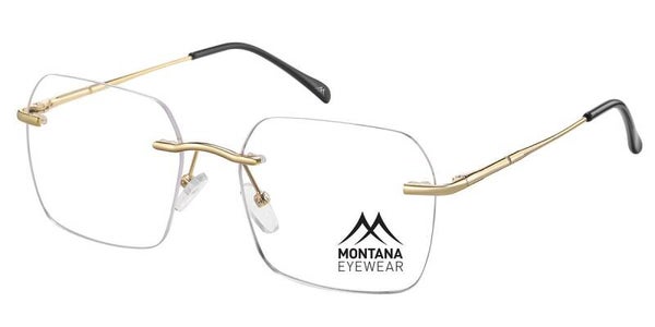 Closevision MM570 Shiny Gold Prescription Rimless Selection