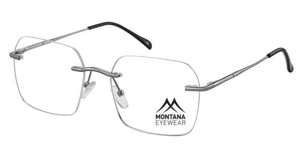 Closevision MM570B Shiny light Gunmetal Prescription Rimless Selection
