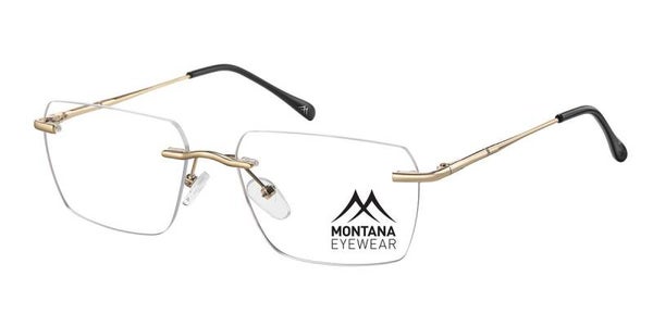 Closevision MM571  Shiny Gold Prescription Rimless Selection
