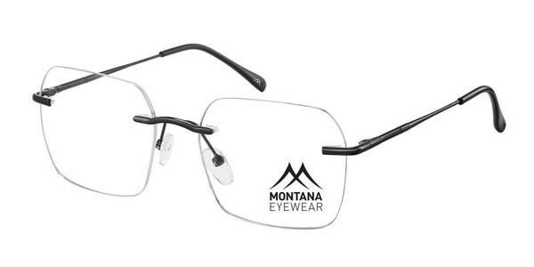 Closevision MM570C Shiny Black Prescription Rimless Selection