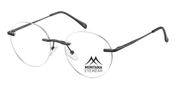 Closevision MM572C Shiny Black Prescription Rimless Selection