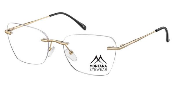 Closevision MM573 Shiny Gold Prescription Rimless Selection