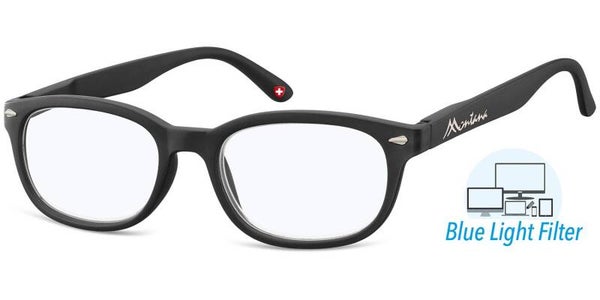 Blf70 Black +2.00 Blue light filter Reading Glasses
